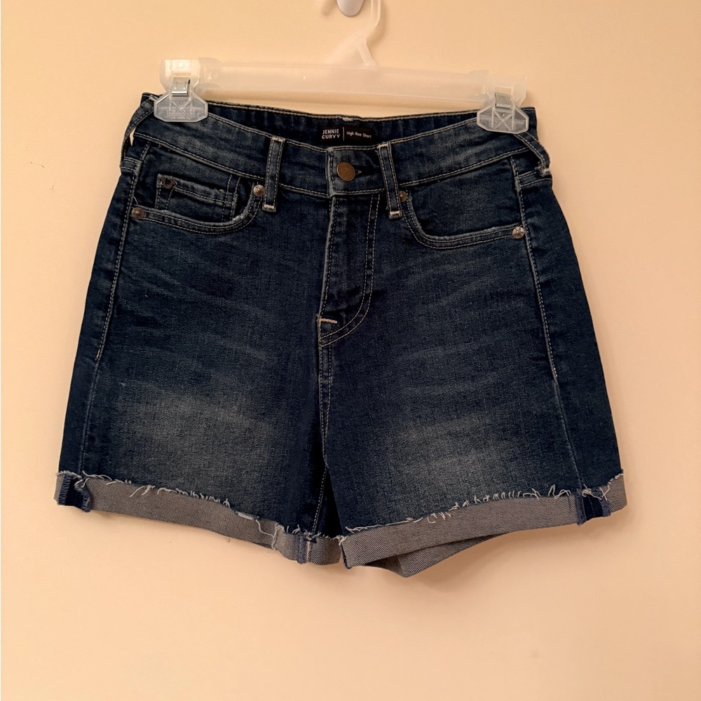 True Religion Jennie Curvy denim short size 26 high rise shorts